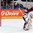 PRAGUE, CZECH REPUBLIC - MAY 8: Latvia's Edgars Maslaskis #31 allows the game-winning goal in the third period to Germany's Matthias Plachta #22 during preliminary round action at the 2015 IIHF Ice Hockey World Championship. (Photo by Andre Ringuette/HHOF-IIHF Images)

